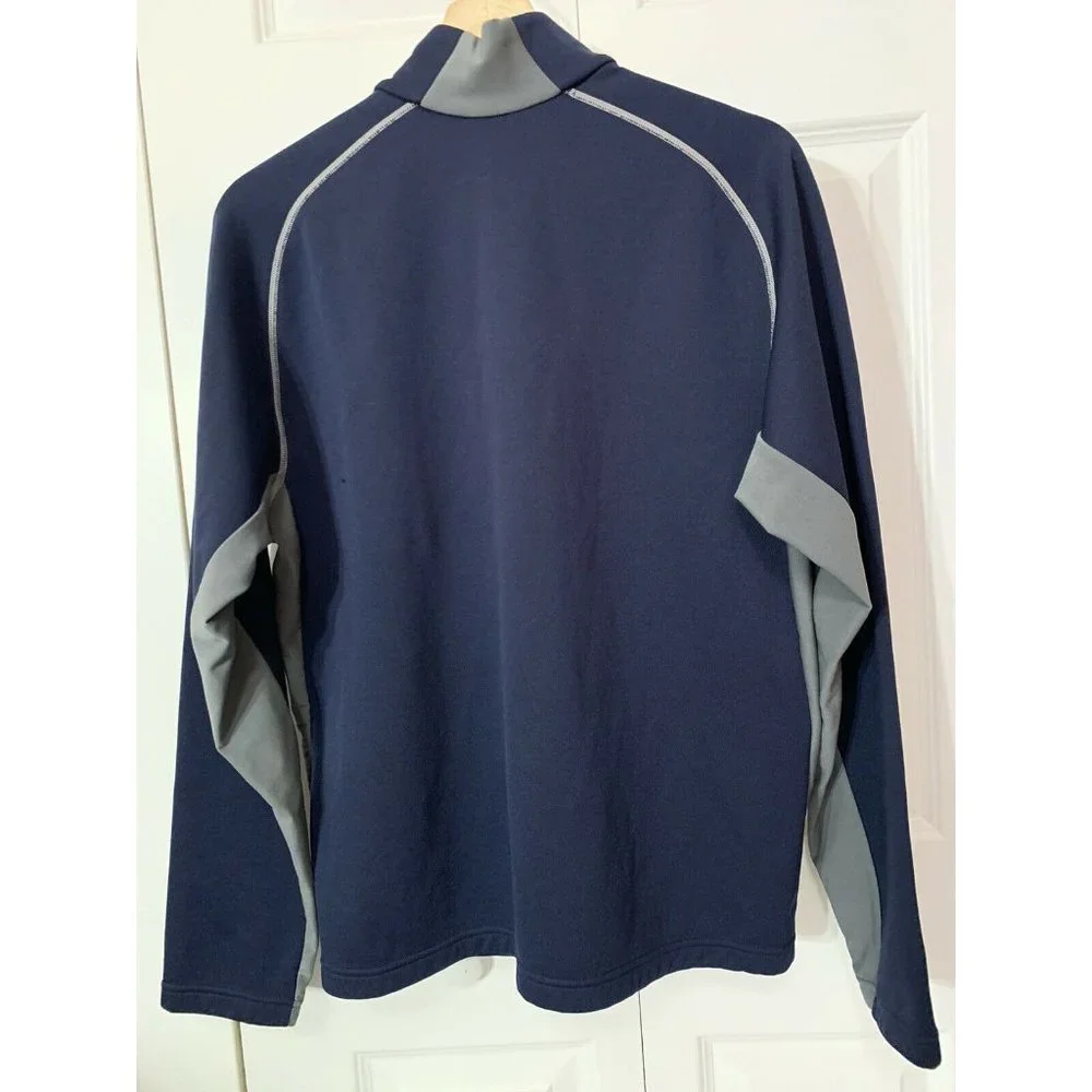 Nike Men's Sz M Nike-Fit Therma Blue Long Sleeve 1/4 Zip‎ Pullover